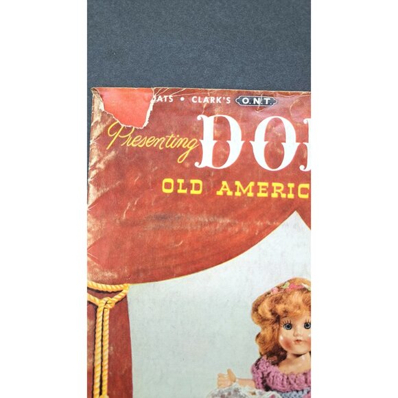 Vintage Crochet Pattern Book 1952 Dolls Old American Songs Coats Clark Book 292 - Picture 7 of 8